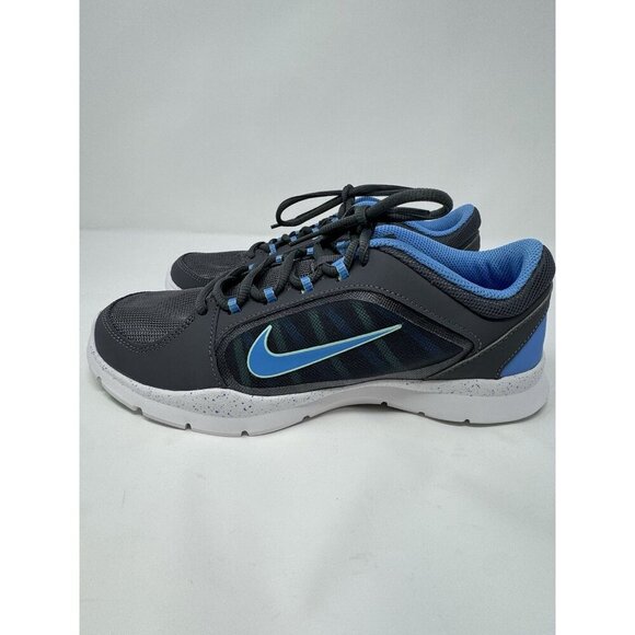 Size 7.5 - Nike Flex Trainer 4 Dark Grey University Blue New In Box - Picture 4 of 10